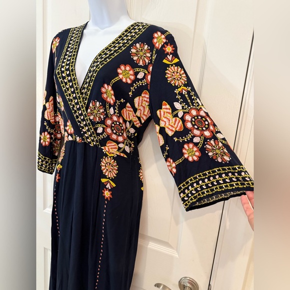 Blue Floral Jumpsuit Medium - Picture 2 of 5